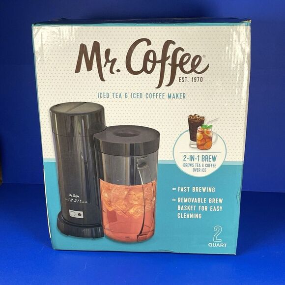 Kitchen | Mr Coffee 2quart Iced Tea Iced Coffee Maker Black 2in1 Fast ...